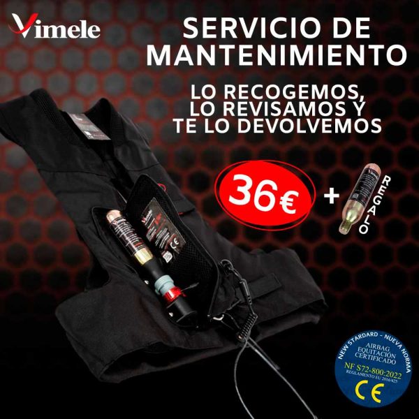 mantenimiento chalecos airbag hípica