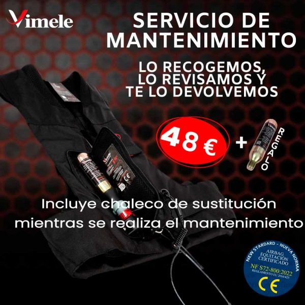mantenimiento chalecos airbag hípica